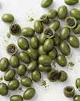 Pasa Cubierta de Chocolate Blanco con Matcha