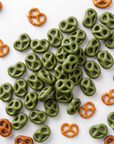 Pretzel Cubierto de Chocolate Blanco y Matcha