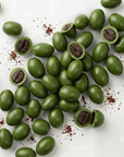 Café Cubierto de Chocolate Blanco con Matcha