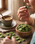 Hojuela de Maíz Cubierta de Chocolate Blanco y Matcha