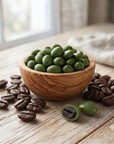 Café Cubierto de Chocolate Blanco y Matcha