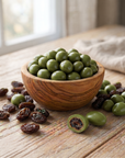 Pasas Cubiertas de Chocolate Blanco y Matcha