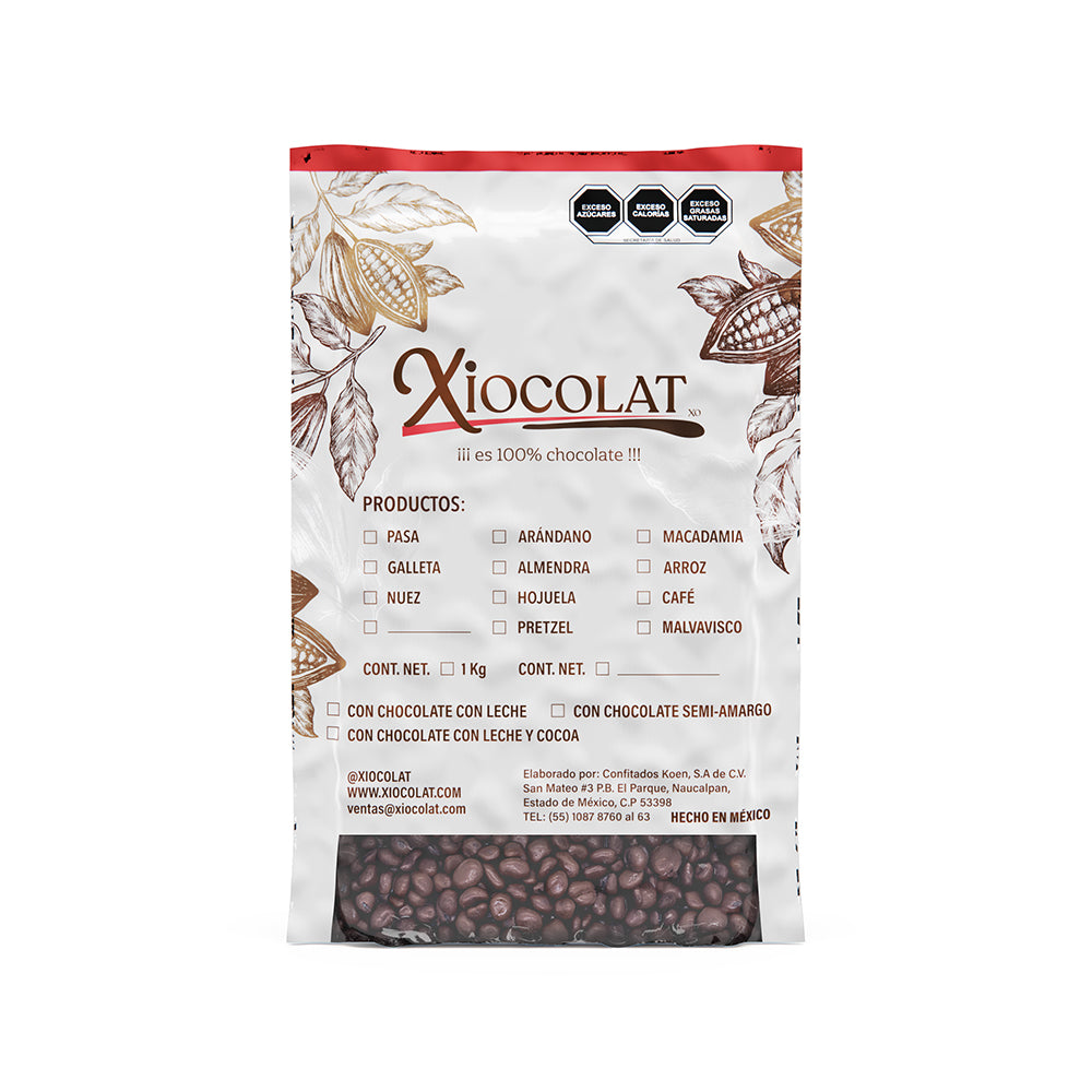 Pasas con Chocolate Semi Amargo 55% Cacao