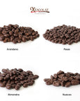 Caja Mixta Chocolate Semi Amargo: Arándano, Pasa, Almendra y Nuez