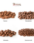 Caja Mixta Chocolate de Leche: Nuez, Macadamia, Almendra y Café