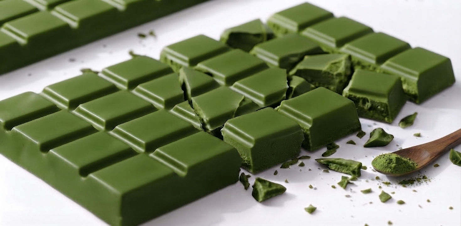 Cobertura de Chocolate Blanco con Matcha