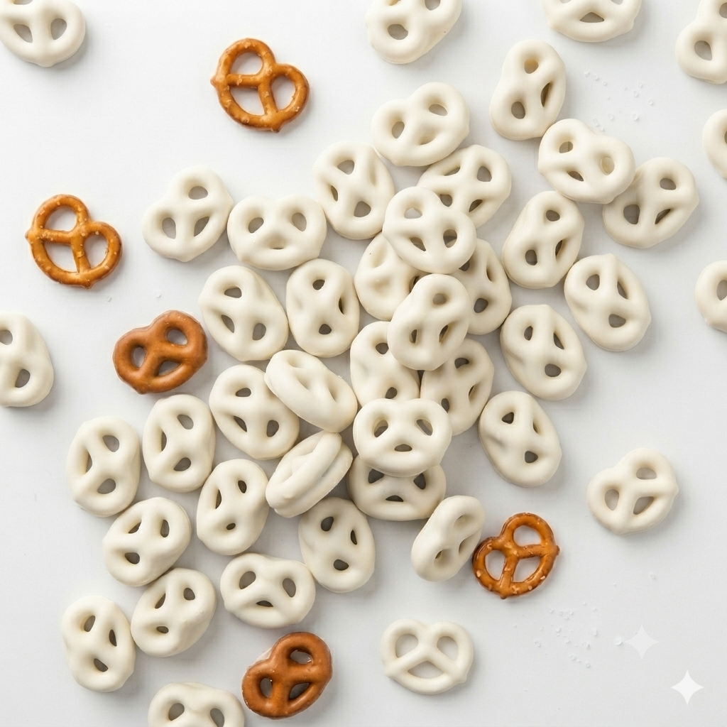 Pretzel con Chocolate Blanco