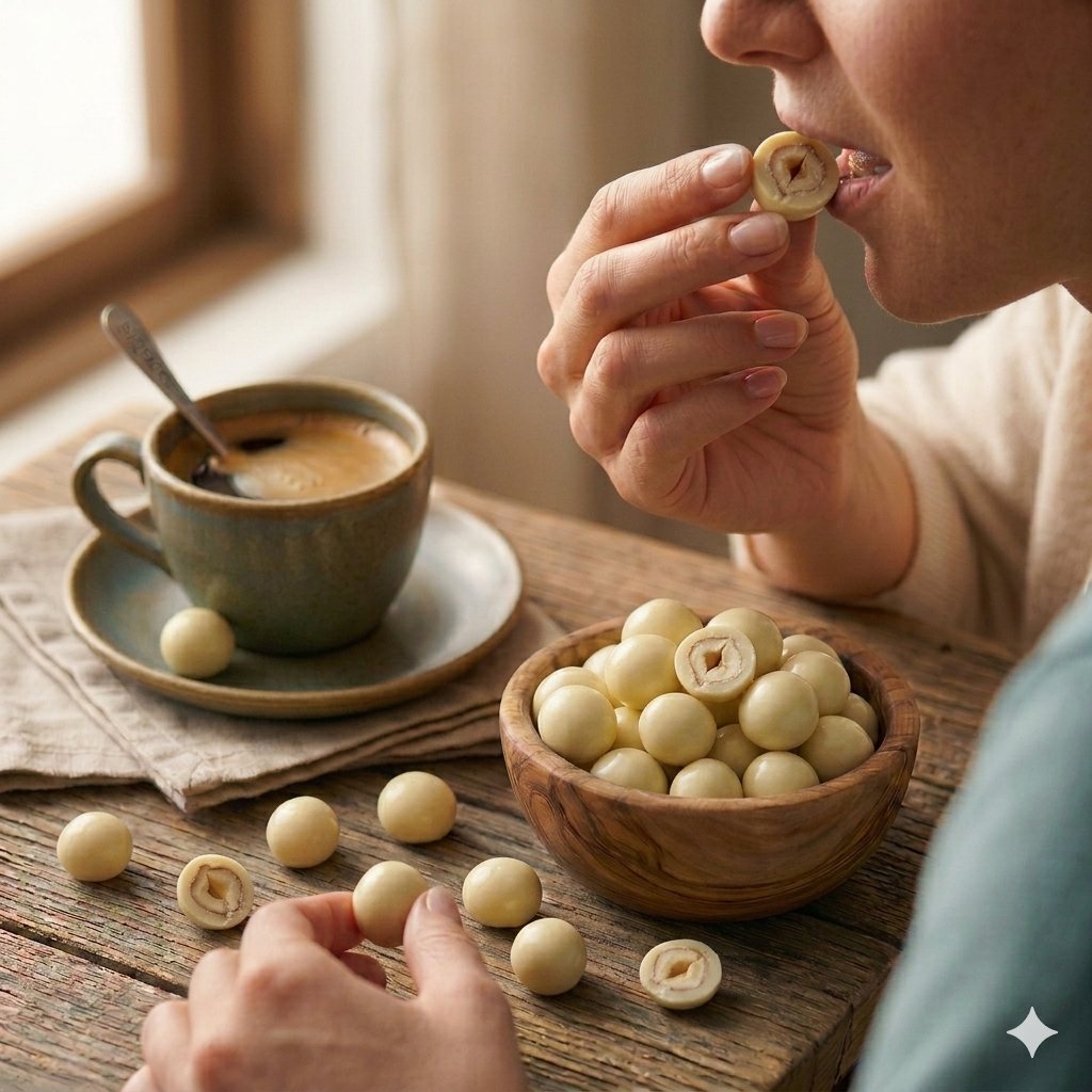 Avellana con Chocolate Blanco