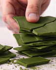 Cobertura en Láminas de Chocolate Blanco con Matcha