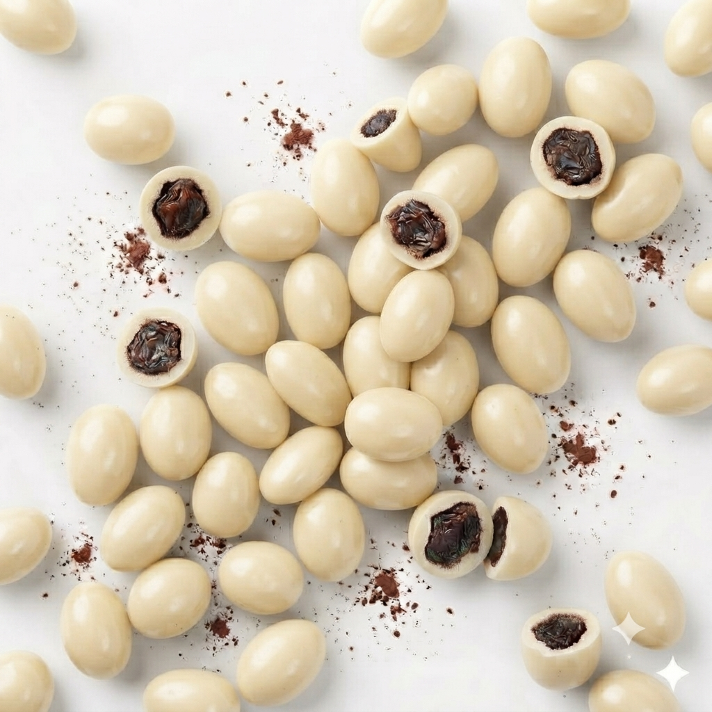 Pasas con Chocolate Blanco