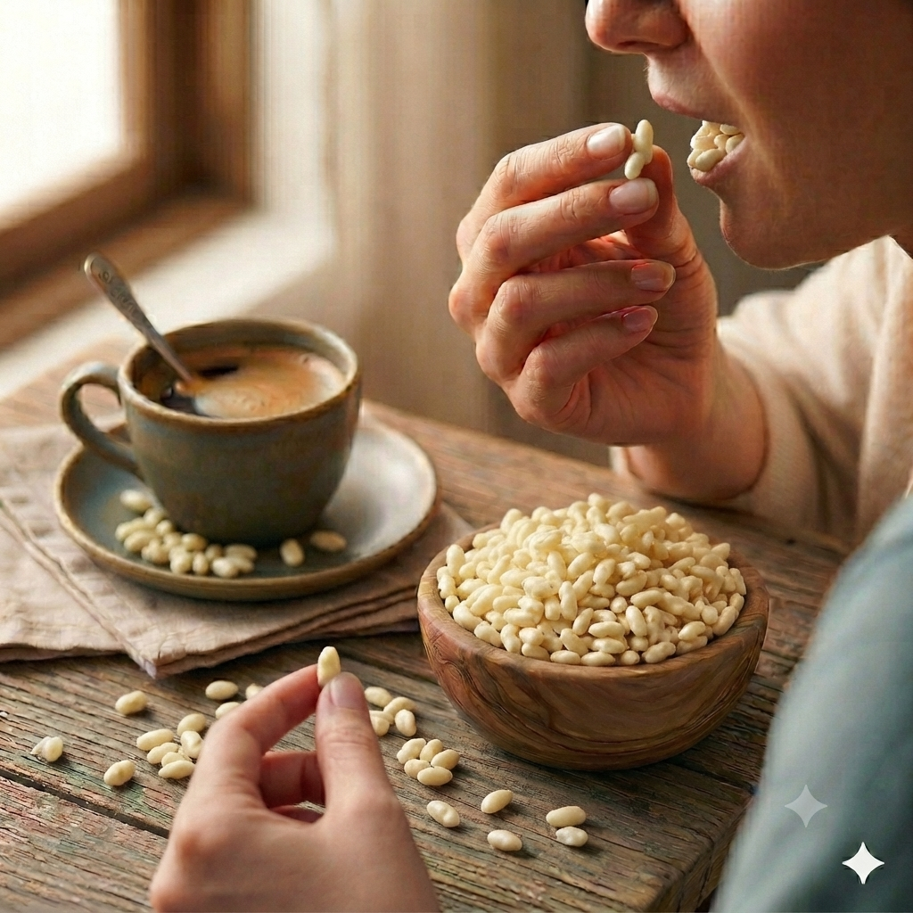 Arroz Inflado con Chocolate Blanco
