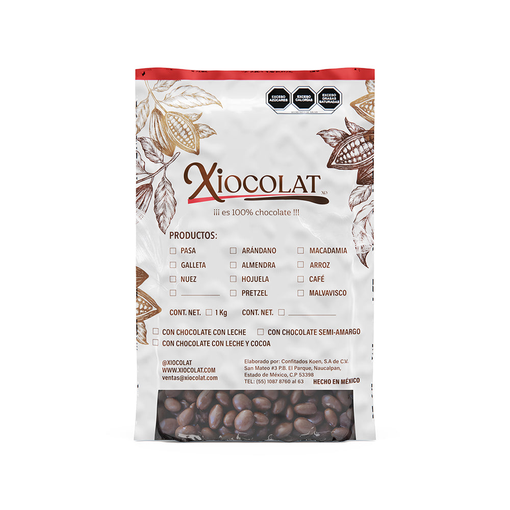 Almendra con Chocolate Semi Amargo 55% Cacao