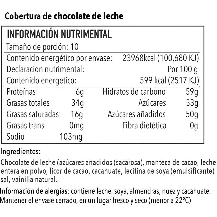 Cobertura de Chocolate de Leche